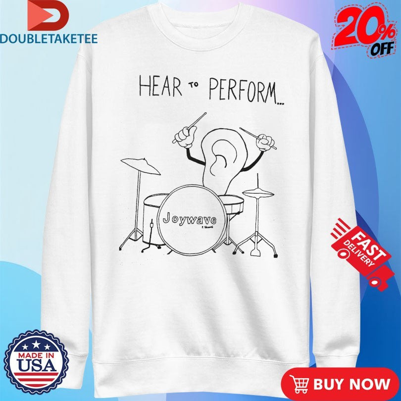 Official Joywave Hear To Perform Ear Shirts Unisex , , , Long Sleeve Tee