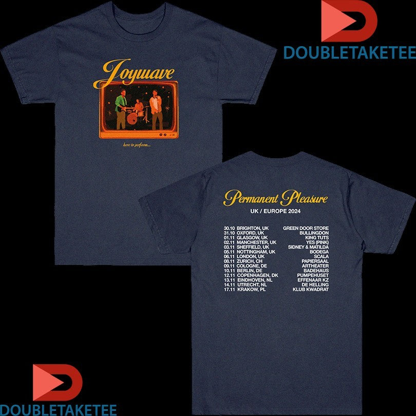 Official Joywave Here To Perform UK EU Tour 2024 Dates Shirts Unisex , , , Long Sleeve Tee