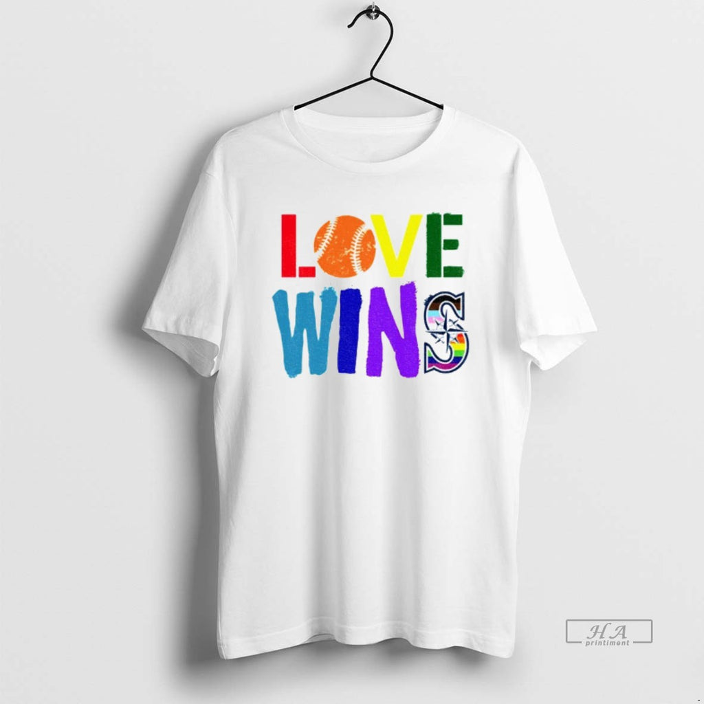 Official Julio Rodriguez Love Wins Seattle Mariners Mlb Baseball