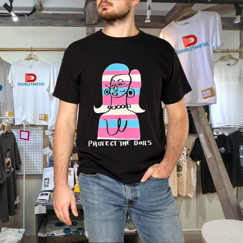 Official Juno Birch Protect The Dolls Transgender Flag Shirts Unisex , , , Long Sleeve Tee