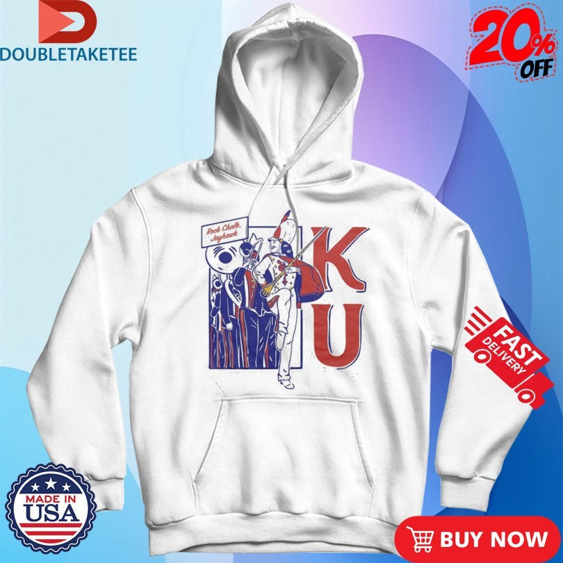 Official Kansas Jayhawks Rock Chalk KU Marching Shirts Unisex , , , Long Sleeve Tee