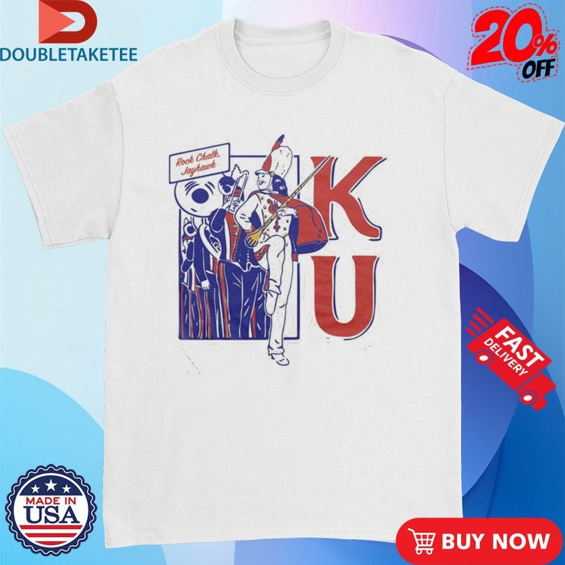 Official Kansas Jayhawks Rock Chalk KU Marching Shirts Unisex , , , Long Sleeve Tee