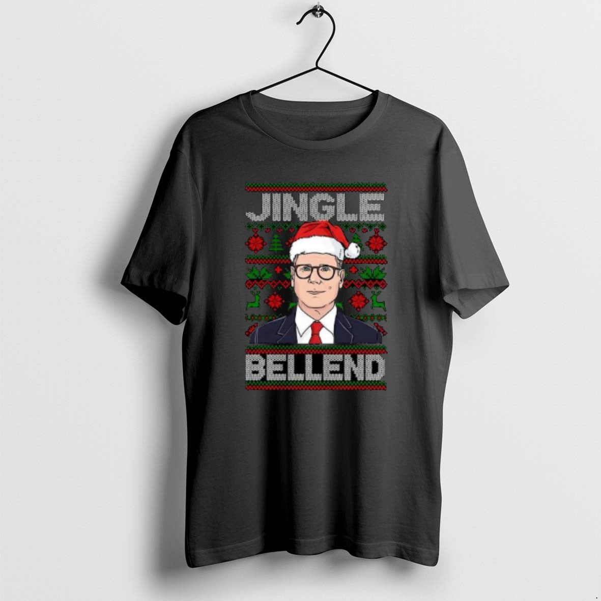 Official Keir Starmer Jingle Bellend Ugly Circle Black