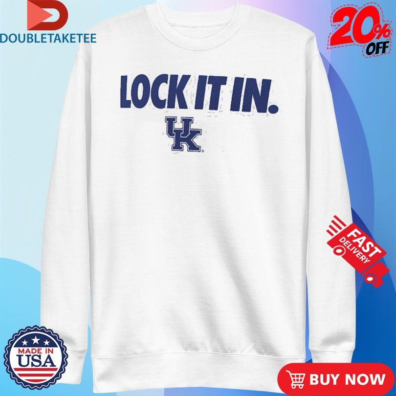 Official Kentucky Wildcats Lock It In Shirts Unisex , , , Long Sleeve Tee