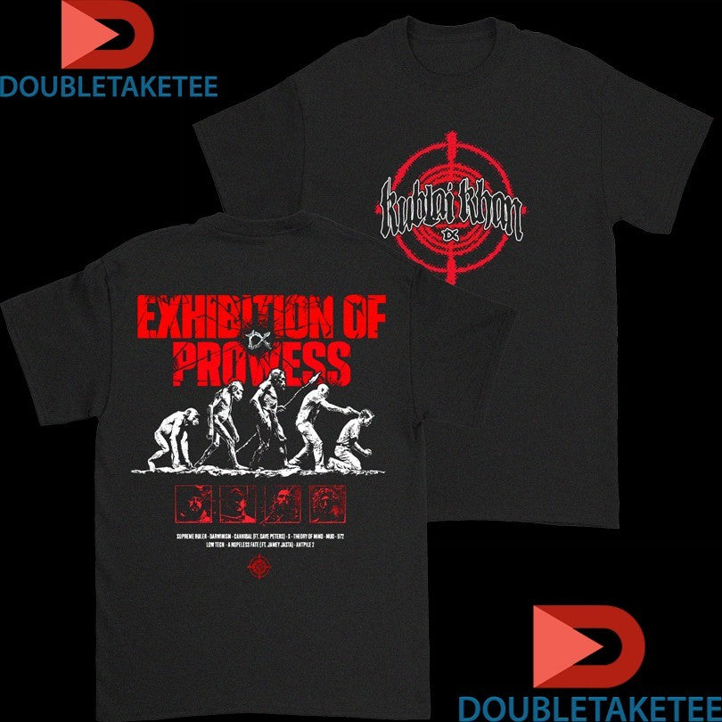 Official Kublai Khan Tx Exhibition Of Prowess Prowess Line Up Shirts Unisex , , , Long Sleeve Tee