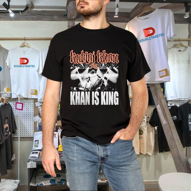 Official Kublai Khan Tx Khan Is King Live Photo Shirts Unisex , , , Long Sleeve Tee