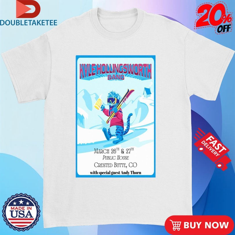 Official Kyle Hollingsworth Band Public House Crested Butte CO Mar 26-27 2026 Shirts Unisex , , , Long Sleeve Tee