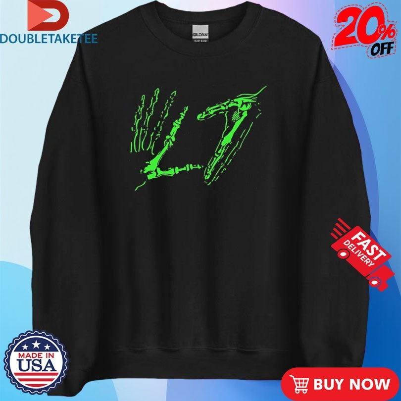 Official L7 Green Skele Hands Shirts Unisex , , , Long Sleeve Tee