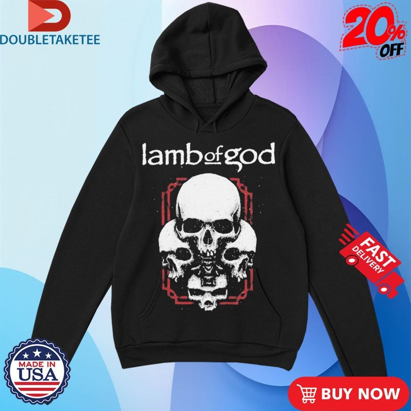 Official Lamb Of God 4 Skulls Shirts Unisex , , , Long Sleeve Tee