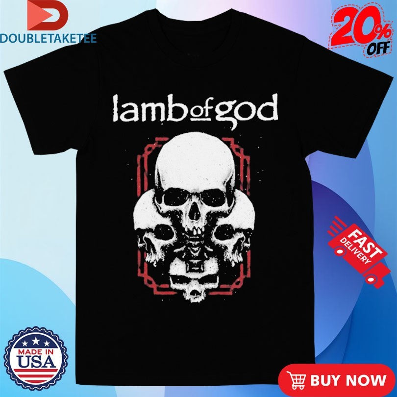 Official Lamb Of God 4 Skulls Shirts Unisex , , , Long Sleeve Tee