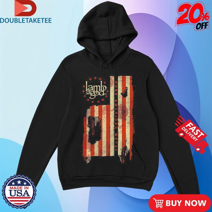 Official Lamb Of God Pure American Metal Flag Shirts Unisex , , , Long Sleeve Tee
