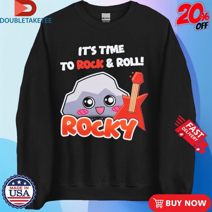 Official Lankybox It’s Time To Rock &amp; Roll Shirts Unisex , , , Long Sleeve Tee
