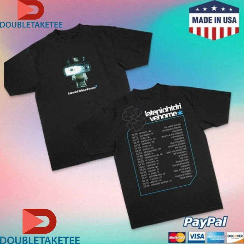 Official Late Night Drive Home Robot Tour 2025 Shirts Unisex , , , Long Sleeve Tee