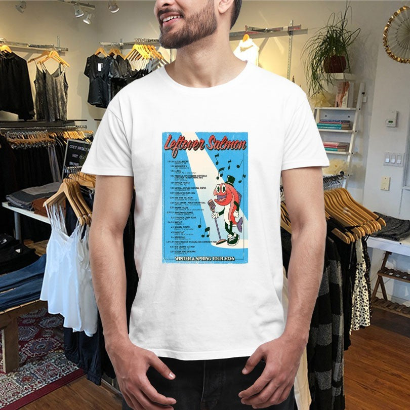 Official Leftover Salmon Winter &amp; Spring Tour 2026 Shirts Unisex , , , Long Sleeve Tee
