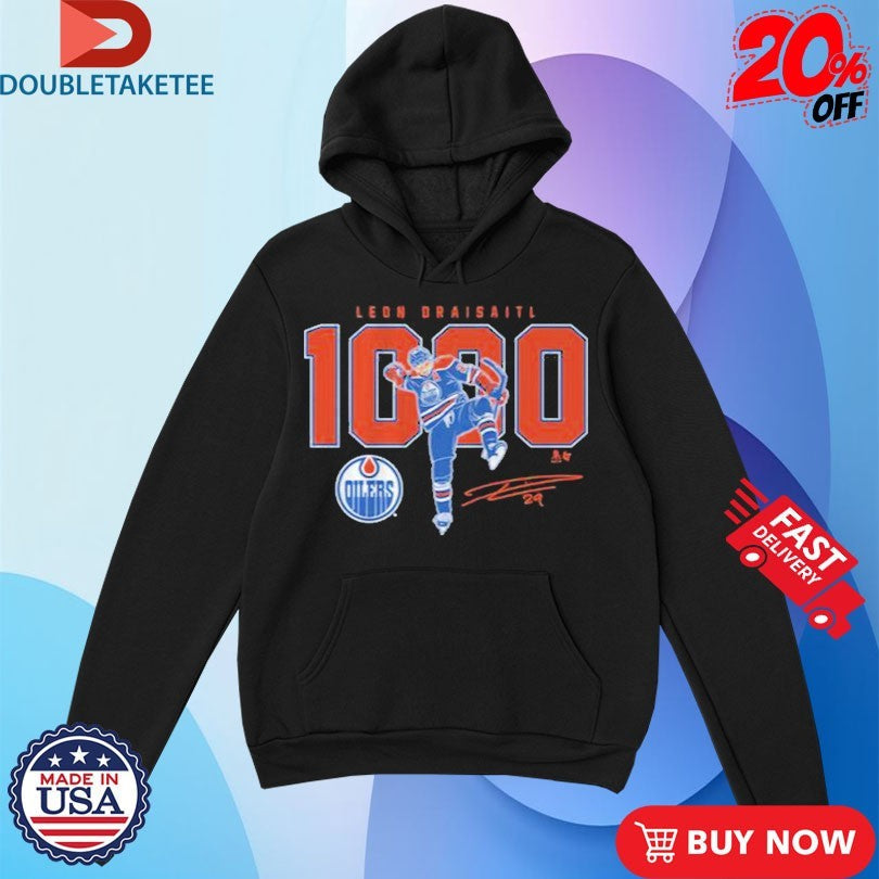 Official Leon Draisaitl 1000 Career NHL Points Edmonton Oilers Shirts Unisex , , , Long Sleeve Tee