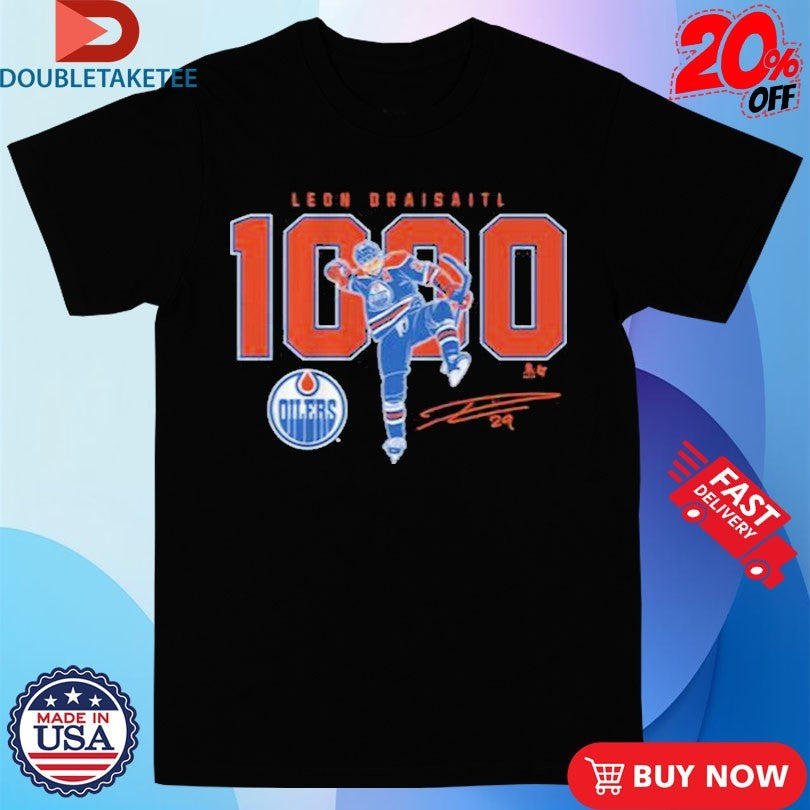 Official Leon Draisaitl 1000 Career NHL Points Edmonton Oilers Shirts Unisex , , , Long Sleeve Tee