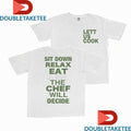 Official Lettuce Lett Us Cook Sit Down Relex Eat The Chef Will Decide Omakase Shirts Unisex , , , Long Sleeve Tee