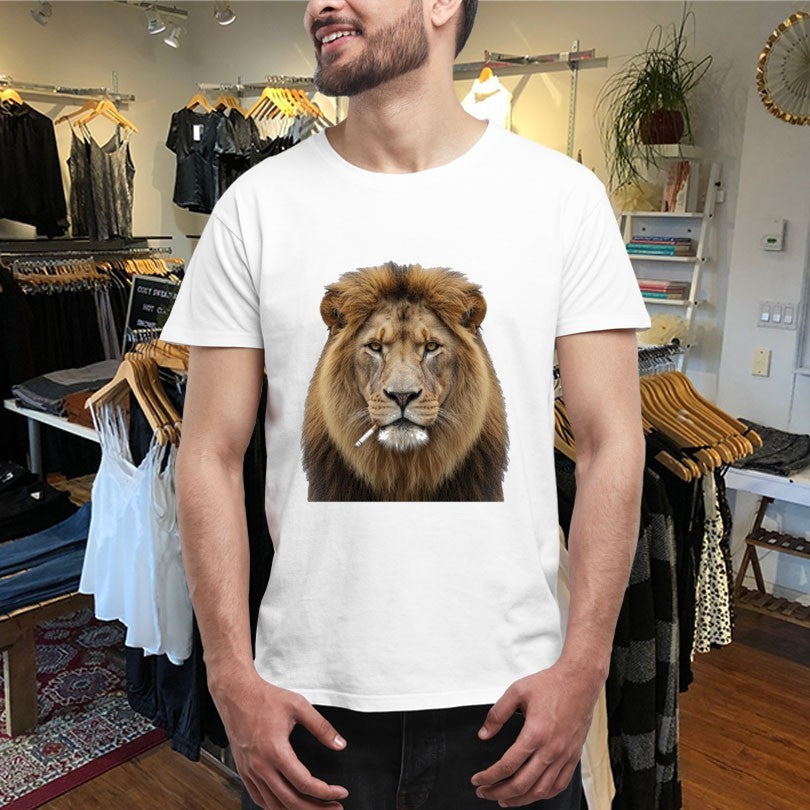 Official Lion Smoking Cigarette Shirts Unisex , , , Long Sleeve Tee