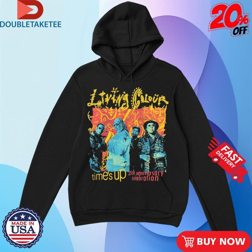 Official Living Colour Time’s Up 35th Anniversary Celebration Shirts Unisex , , , Long Sleeve Tee