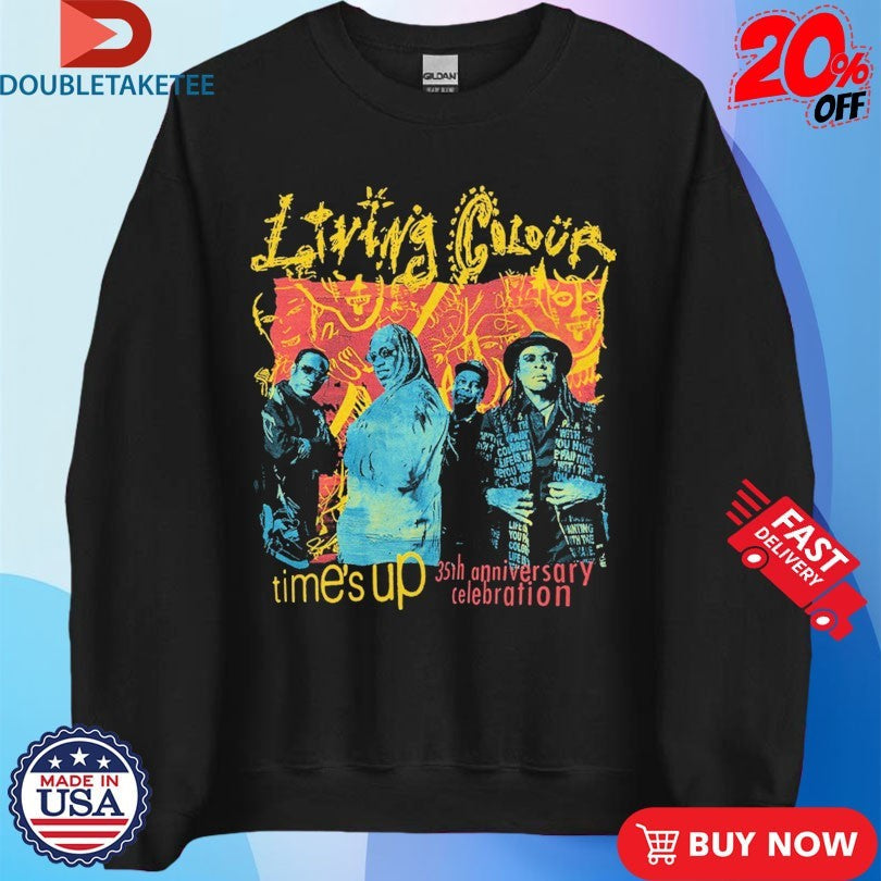 Official Living Colour Time’s Up 35th Anniversary Celebration Shirts Unisex , , , Long Sleeve Tee