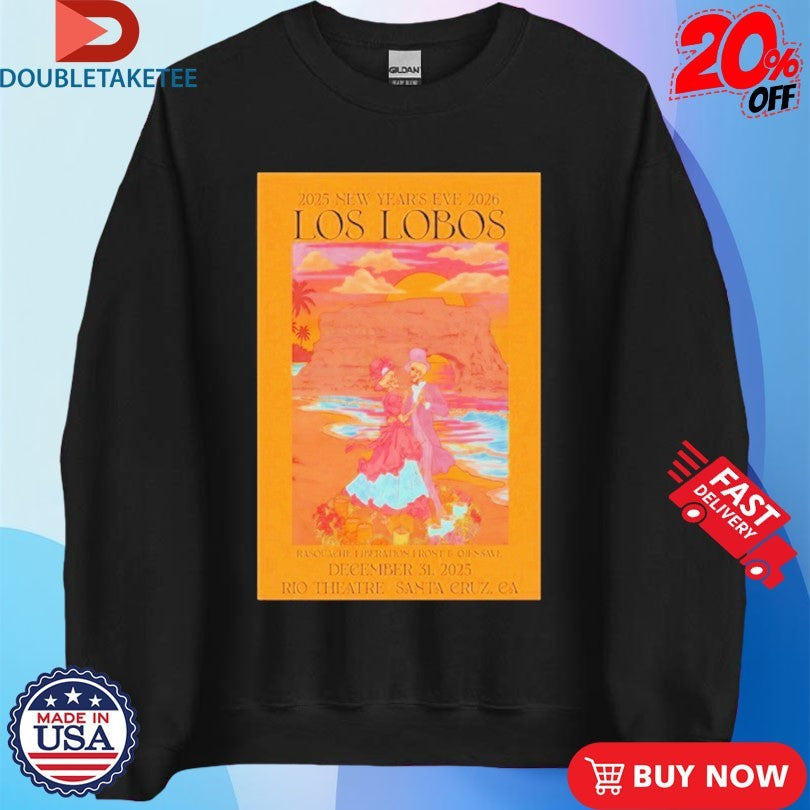 Official Los Lobos Rio Theatre Santa Cruz, CA December 31 2025 Shirts Unisex , , , Long Sleeve Tee