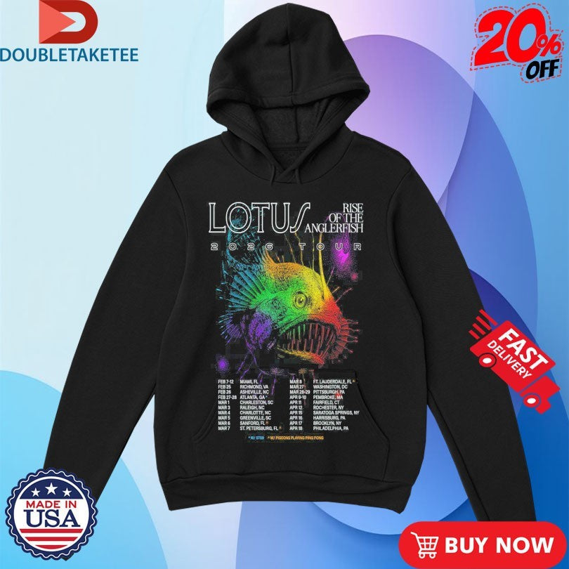 Official Lotus Rise Of The Anglerfish Tour 2026 Dates Shirts Unisex , , , Long Sleeve Tee