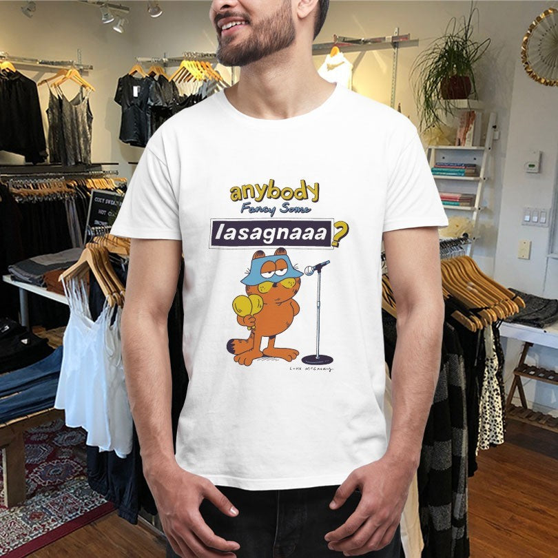 Official Lukey Mcgarry Anybody Fancy Some Lasagnaaa Cat Shirts Unisex , , , Long Sleeve Tee