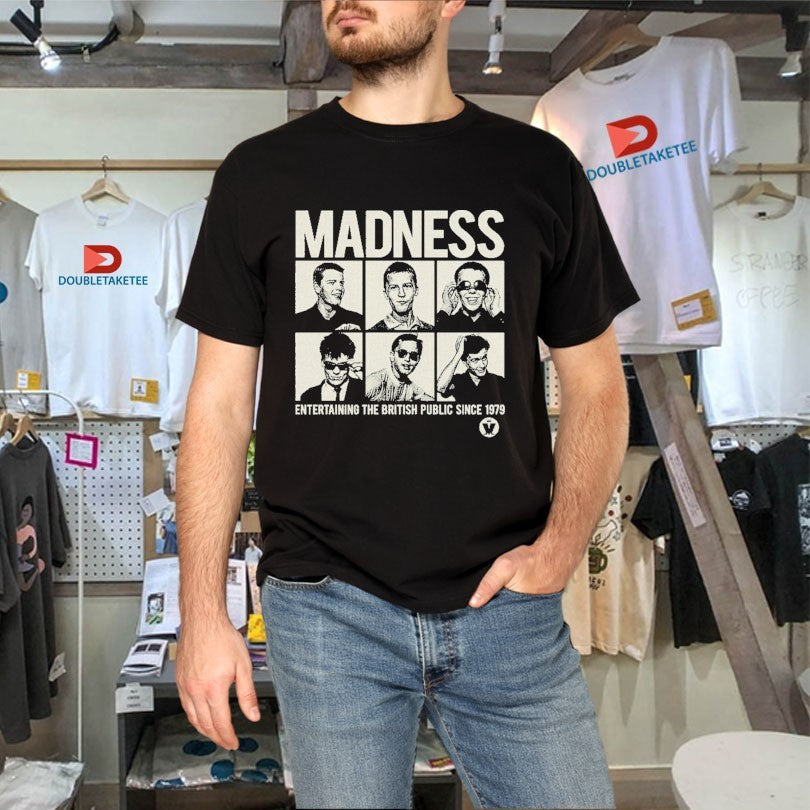 Official Madness Entertaining The British Public Since 1979 Shirts Unisex , , , Long Sleeve Tee