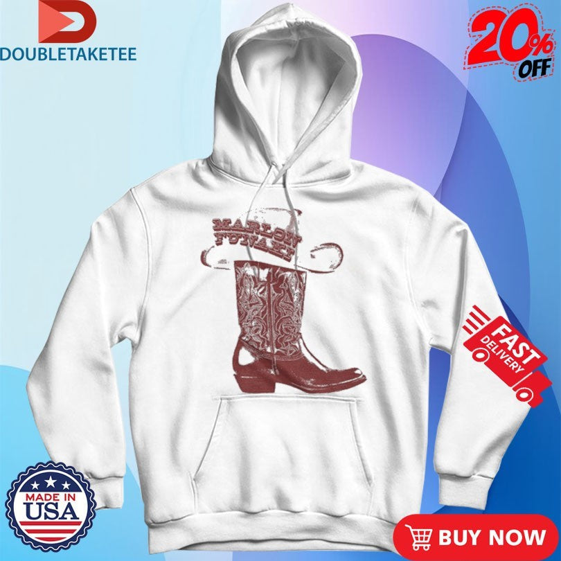 Official Marlon Funaki Cowboy Boot And Hat Shirts Unisex , , , Long Sleeve Tee