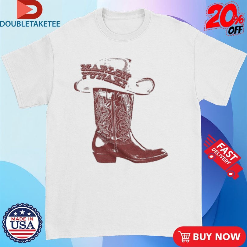 Official Marlon Funaki Cowboy Boot And Hat Shirts Unisex , , , Long Sleeve Tee