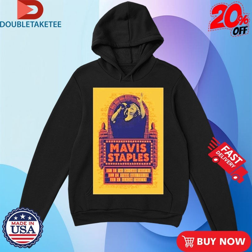 Official Mavis Staples Jan 10 2026 The Chicago Theatre In Chicago IL Shirts Unisex , , , Long Sleeve Tee