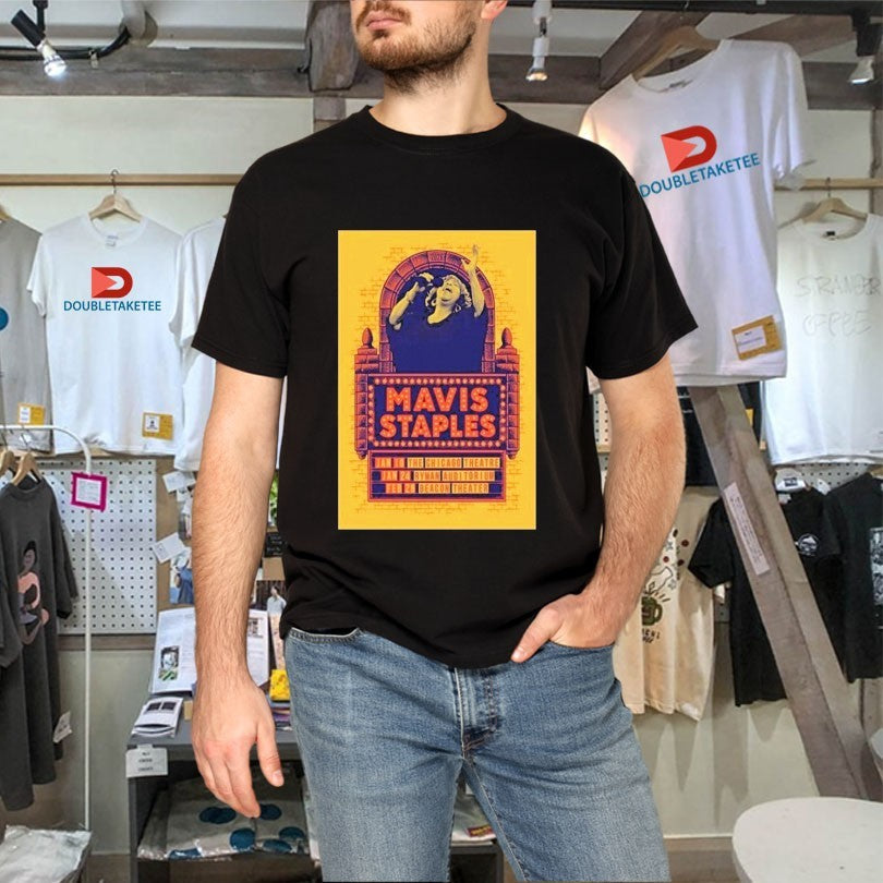 Official Mavis Staples Jan 10 2026 The Chicago Theatre In Chicago IL Shirts Unisex , , , Long Sleeve Tee