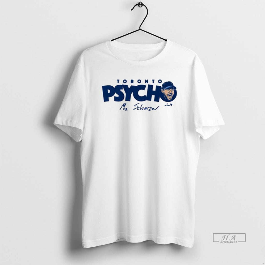 Official Max Scherzer Toronto Blue Jays Mlb Toronto Psycho Signature