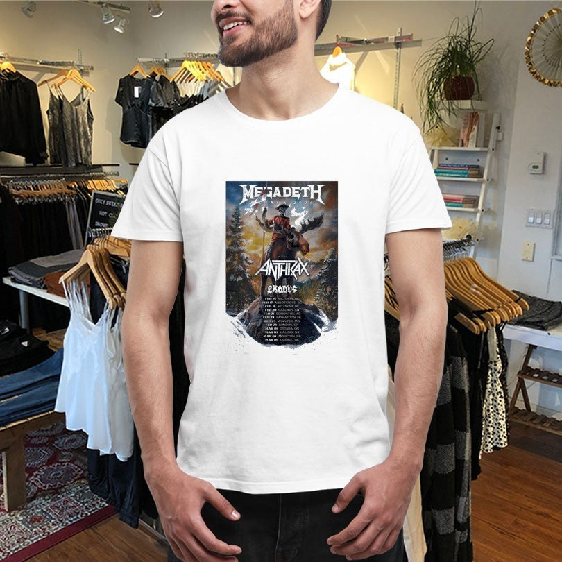 Official Megadeth X Anthrax 2026 Canada Tour Shirts Unisex , , , Long Sleeve Tee