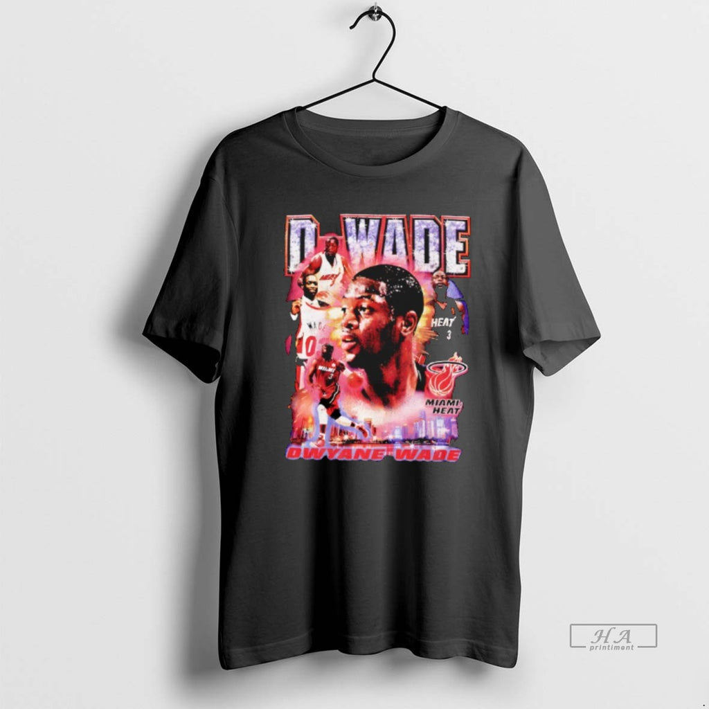Official Miami Heat Mitchell Ness Vintage Hype Miami Heat Dwyane Wade