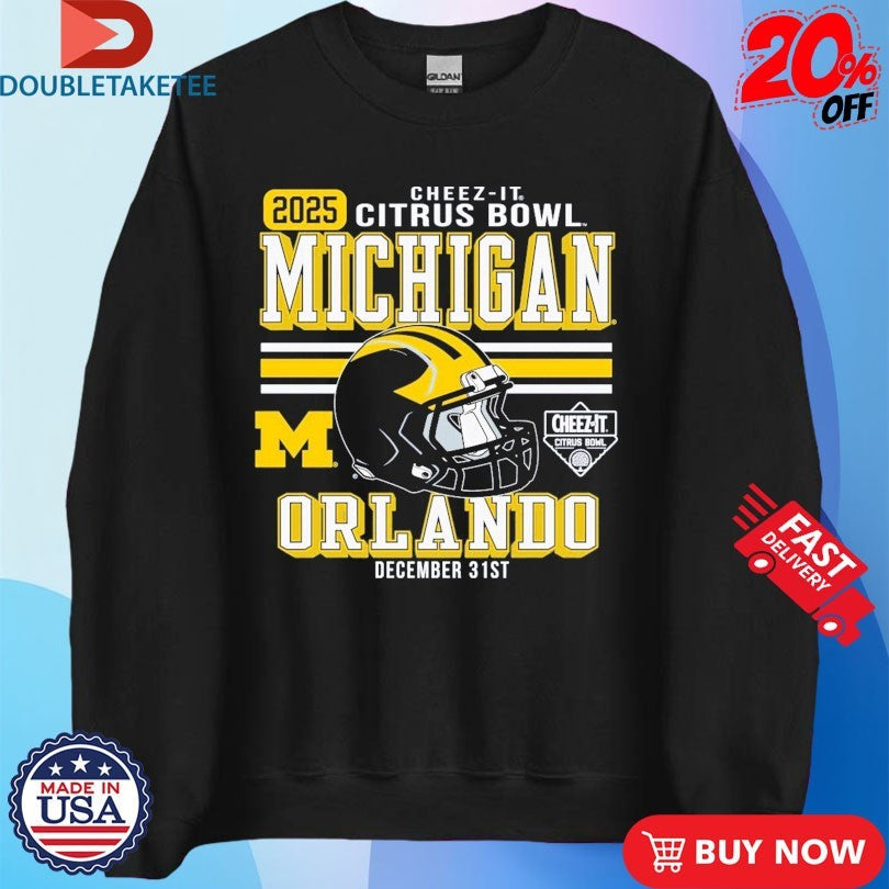 Official Michigan Wolverines Football 2025 Cheez-It Citrus Bowl Orlando Shirts Unisex , , , Long Sleeve Tee