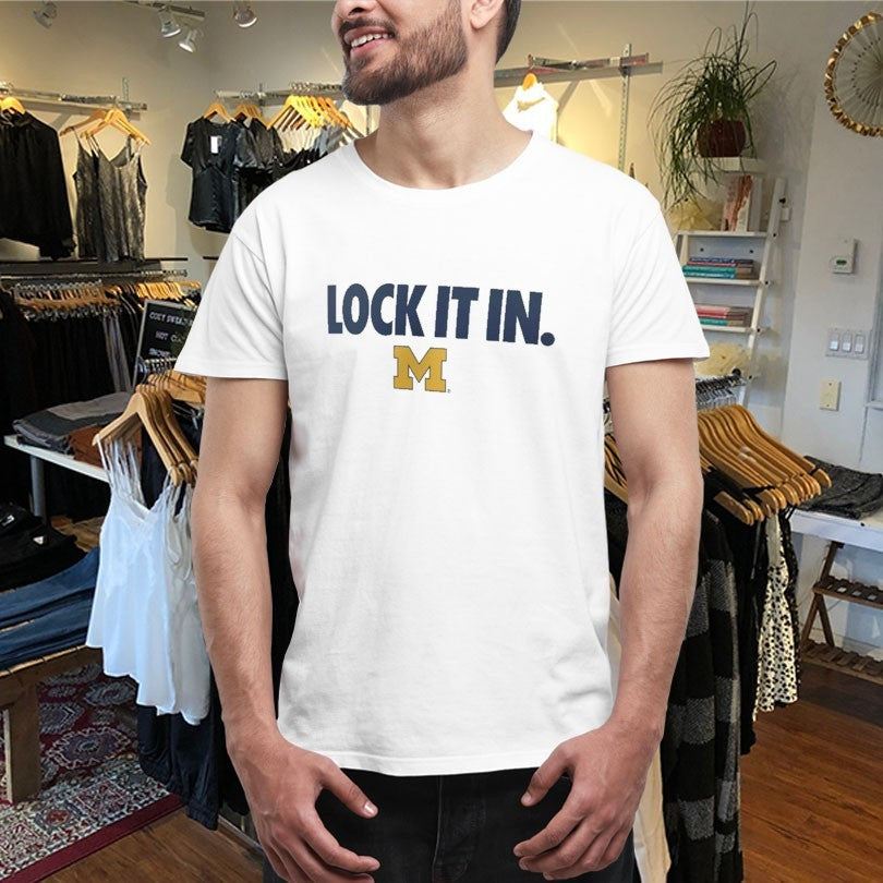 Official Michigan Wolverines Lock It In Shirts Unisex , , , Long Sleeve Tee