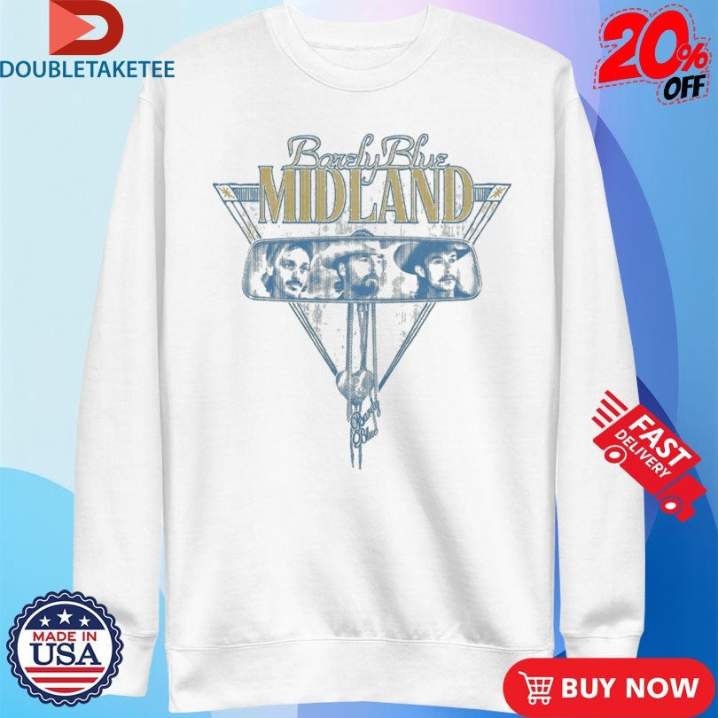 Official Midland Barely Blue Rearview Shirts Unisex , , , Long Sleeve Tee