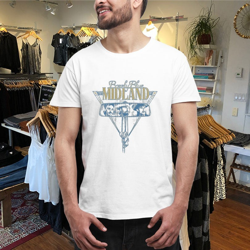 Official Midland Barely Blue Rearview Shirts Unisex , , , Long Sleeve Tee