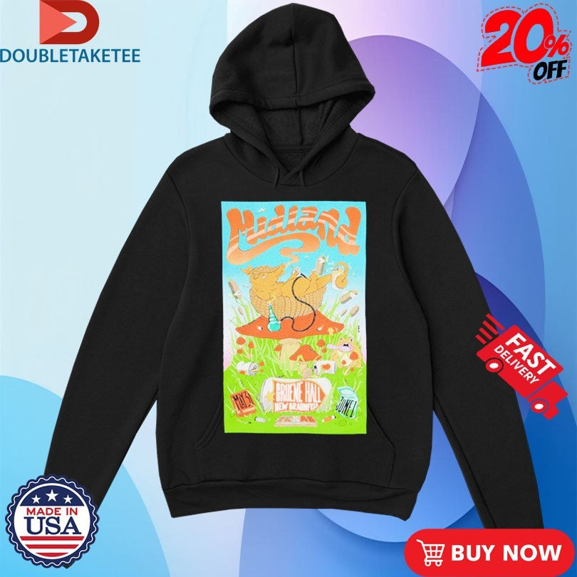 Official Midland Gruene Hall New Braunfels May 3 June 1 Event Mushroom Armadillo Shirts Unisex , , , Long Sleeve Tee
