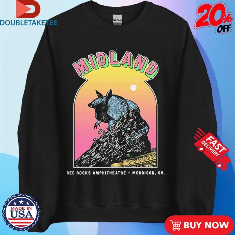 Official Midland Red Rocks Morrison Co Armadillo Shirts Unisex , , , Long Sleeve Tee