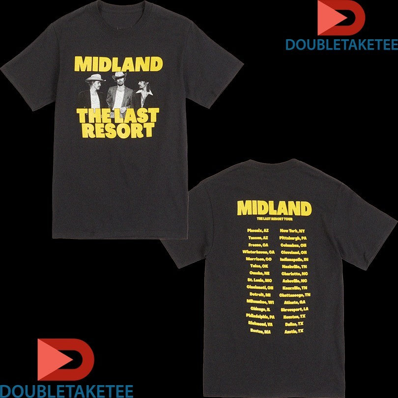 Official Midland The Last Resort Tour 2022 Photo Shirts Unisex , , , Long Sleeve Tee