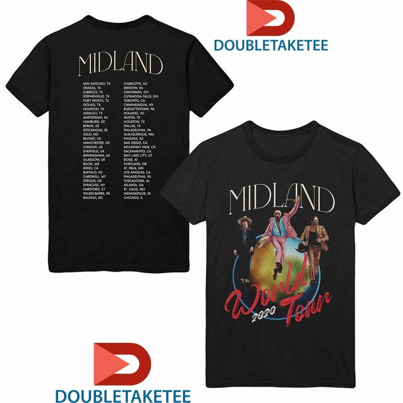 Official Midland World Tour 2020 Dates Photo Shirts Unisex , , , Long Sleeve Tee