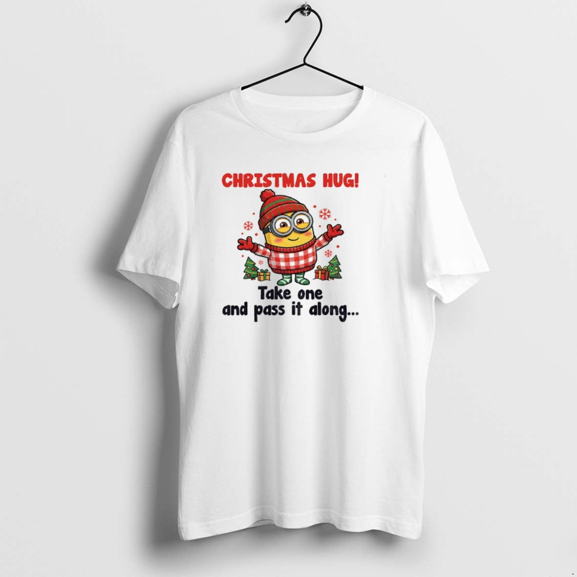 Official Minion Santa Hug Take One Pass Along