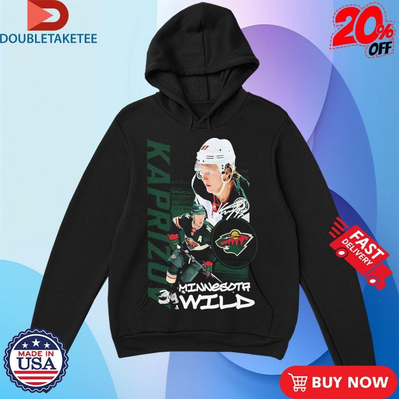 Official Minnesota Wild Kirill Kaprizov Playmaker NHL Signature Shirts Unisex , , , Long Sleeve Tee