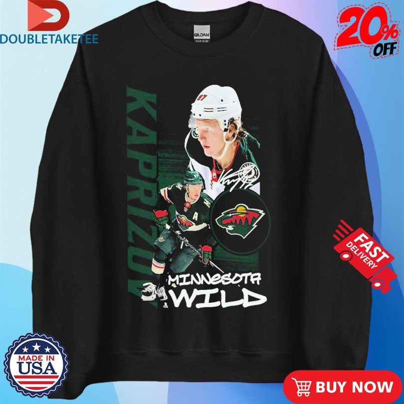Official Minnesota Wild Kirill Kaprizov Playmaker NHL Signature Shirts Unisex , , , Long Sleeve Tee