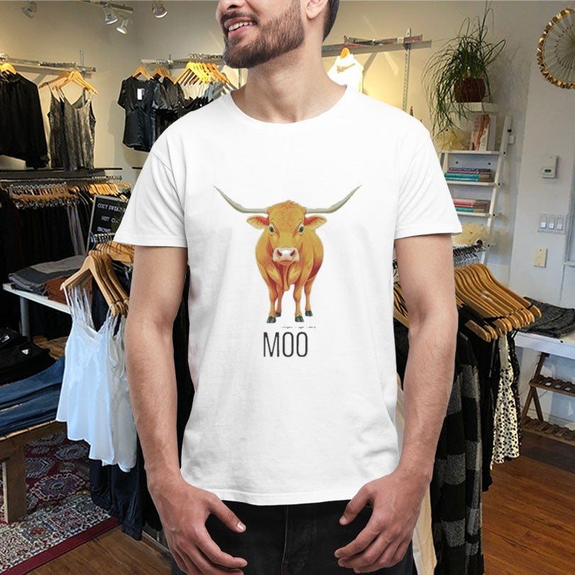 Official Moo Longhorn Cow Paragon Ridge Ranch Shirts Unisex , , , Long Sleeve Tee
