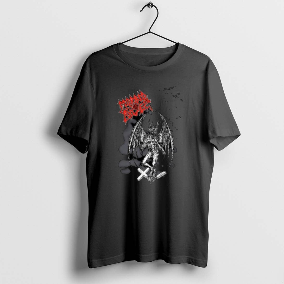 Official Morbid Angel Gargoyle Circle Black