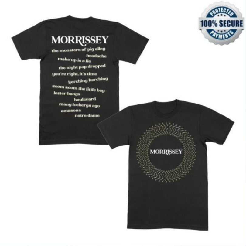 Official Morrissey Make-Up Is A Lie Circle Tracklist Shirts Unisex , , , Long Sleeve Tee