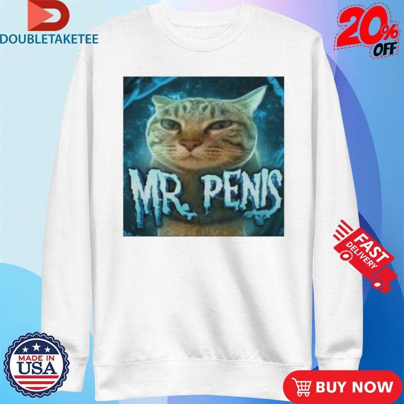 Official Mr Penis Cat Shirts Unisex , , , Long Sleeve Tee